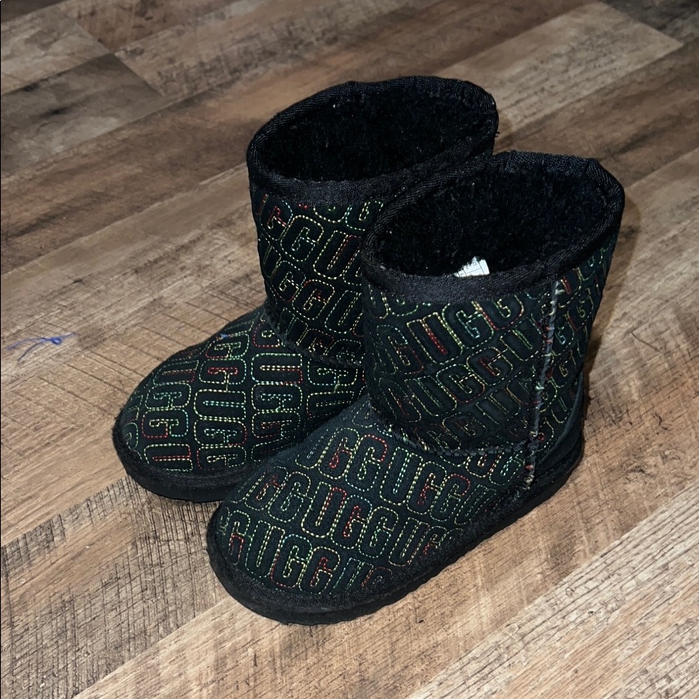 Ugg Black Monogram Boots